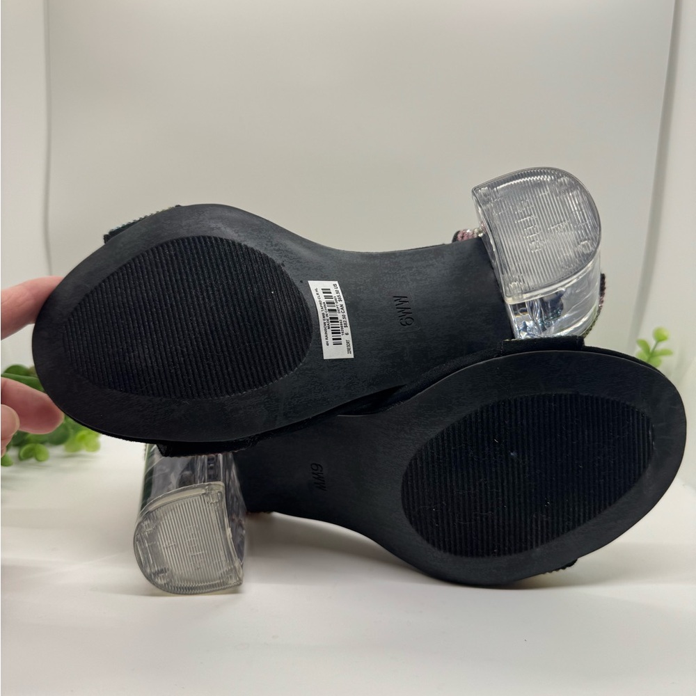 Torrid Translucent Block Heel Rainbow Embellished… - image 5